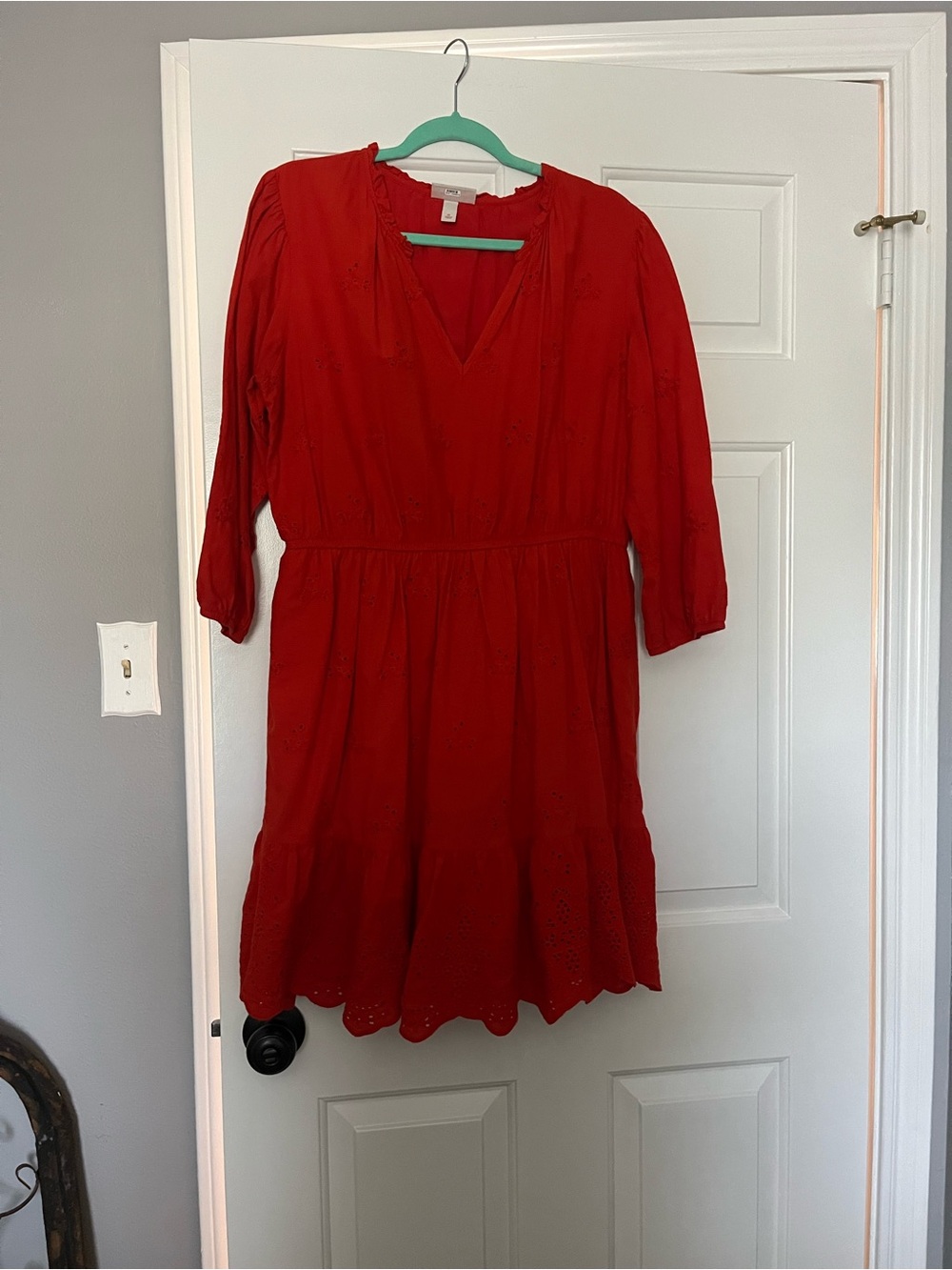 Knox Rose Red Long Sleeve Mini Dress